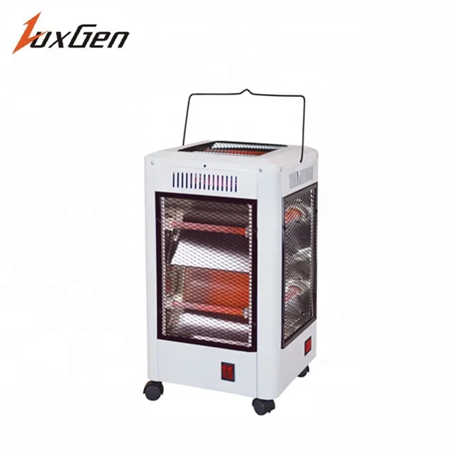 
5 face electric portable room heater with castor and handle 
