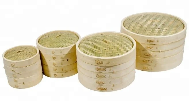 Asian Food Bamboo Steamer