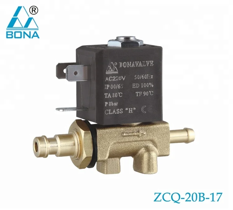 BONA Valve ZCQ-20B-17 Welding Machines 6.5mm, 7mm,7.5mm,8mm gas tube Brass Solenoid Va