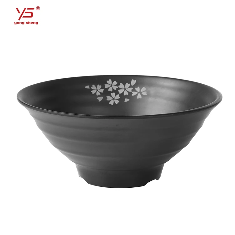 Elegant appearance 100% melamine frosted pasta bowl in plastic