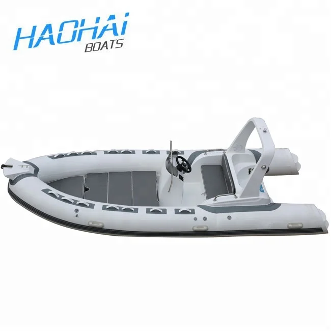17ft 5.2m 1.2mm Pvc or Hypalon Material Rigid Fiberglass RIB Inflatable Boat