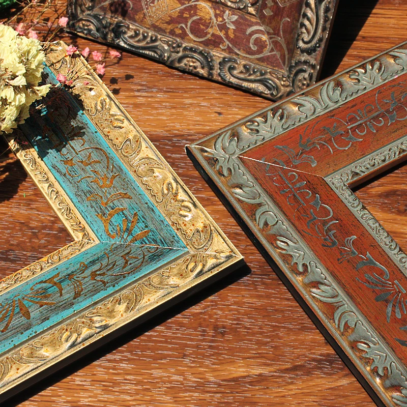 Antique Looking Wall Hanging Photo Frame Moulding Wholesale PS Photo Frame Strips Customizable