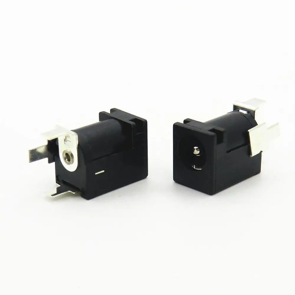 Right Angle Vertical 3 Pin 5.5mm Plug Adapter Through Hole Female Laptop Dc Power Connector Jack