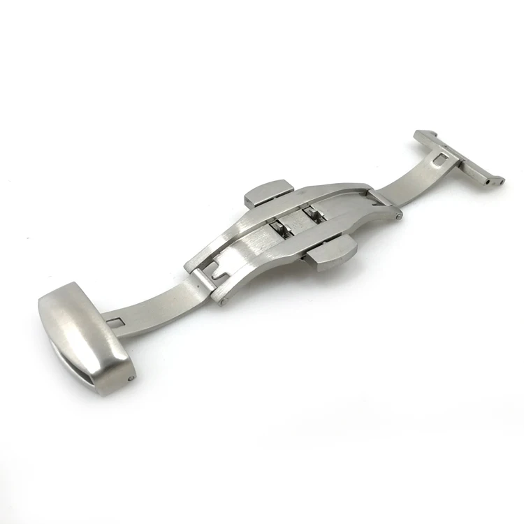 brushing watch buckle butterfly for leather watch strap watch band