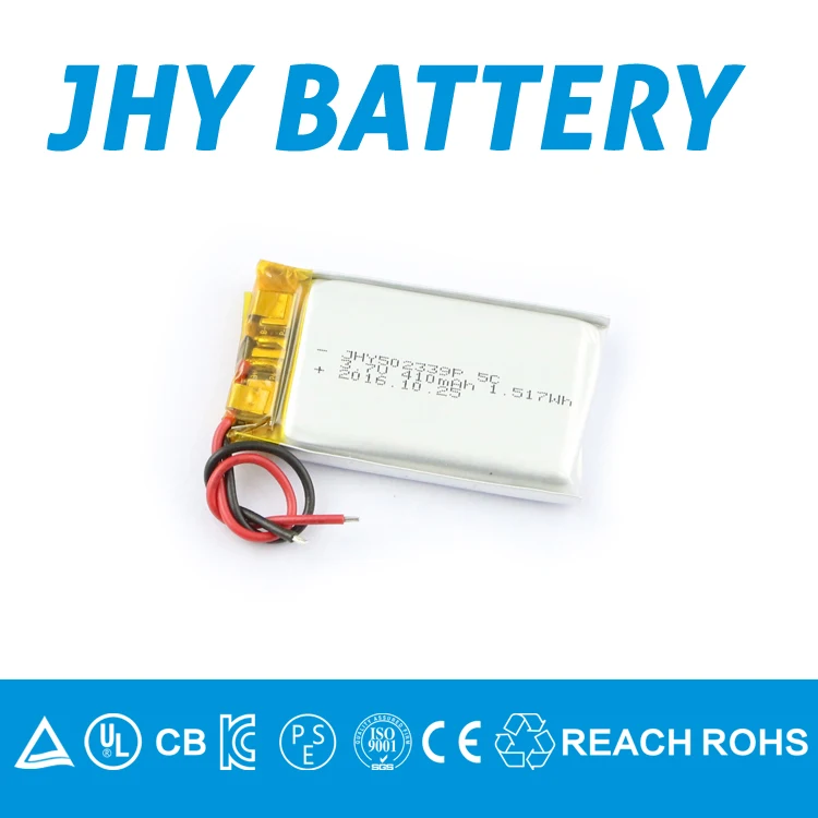 
3.7V flat 251020 20mAh heilcopter lithium battery with UL, UN, CE, CB, PSE, KC certificates 