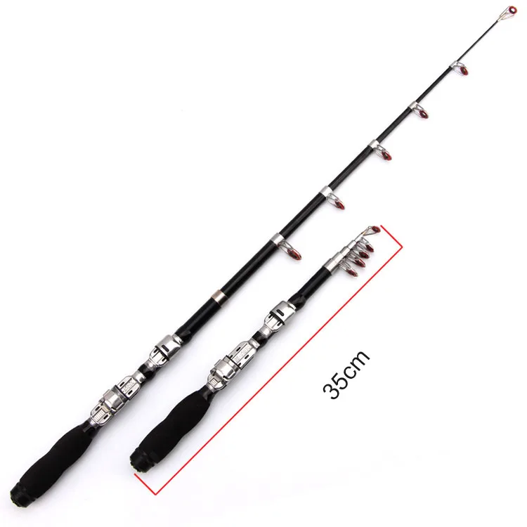 Super soft material japan 4.5m handing surf mini fiberglass blank sea telescopic fishing rod