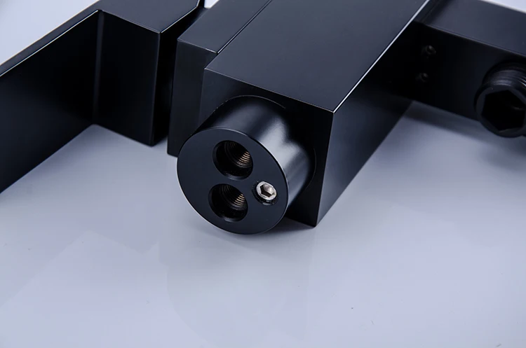 Оригинальный дизайн латунный матовый черный смеситель для ванны и душа