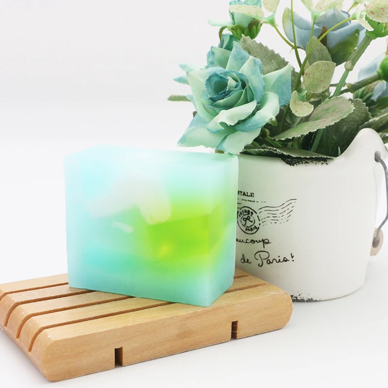 Blue lucky cloud aroma essential oil handmade natural soap bar