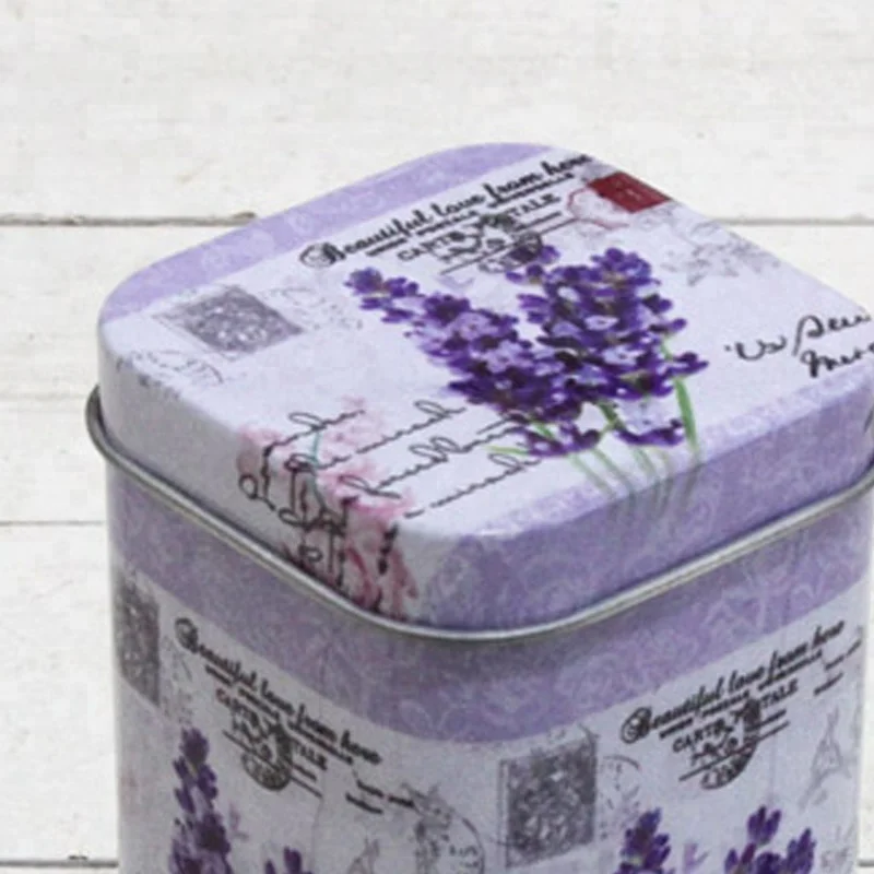 Металлическая коробка для хранения серии «Лаванда» оптовая продажа подарков на день Святого Валентина