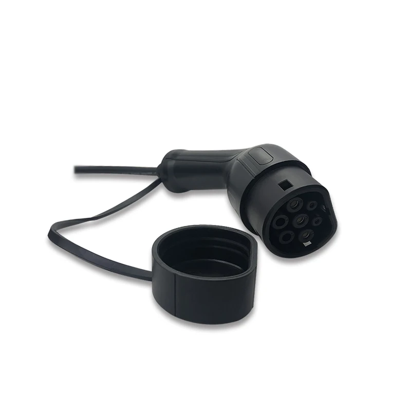 IEC 62196 Type 2 plug with open end cable for electric car