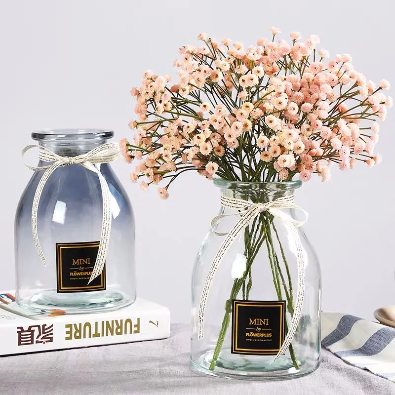 
decorative glass stones for vase Glass bird vase is used for home decoration 