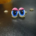 100pcs DIY Doll cartoon eyes accessories safety eyes for toys Handmade Plastic eye Children DIY Dolls