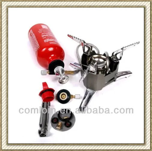 Мультитопливная горная плита, газовая/бензиновая плита для кемпинга с топливной бутылкой