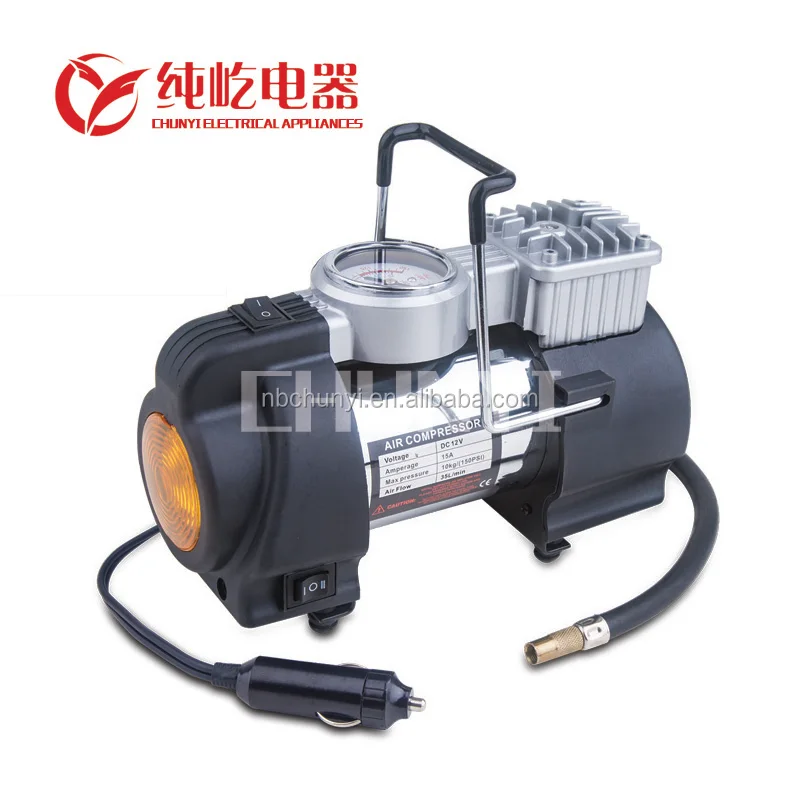 
DC12V car air compressor auto inflating tire tools emergency repair tyre compressor heavy duty metal inflator China factory good 
