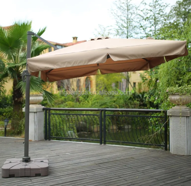 alum beach umbrella with base Roma hanging  outdoor garden umbrellas