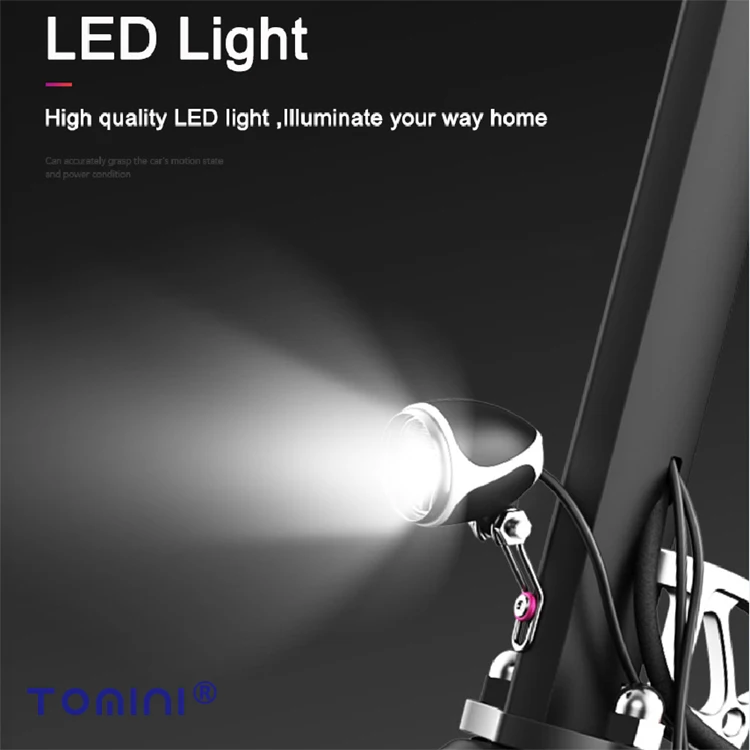 Tomini OEM 48V 500w 13Ah/15Ah/18Ah CE certification 10 inch electric scooter foldable e scooter