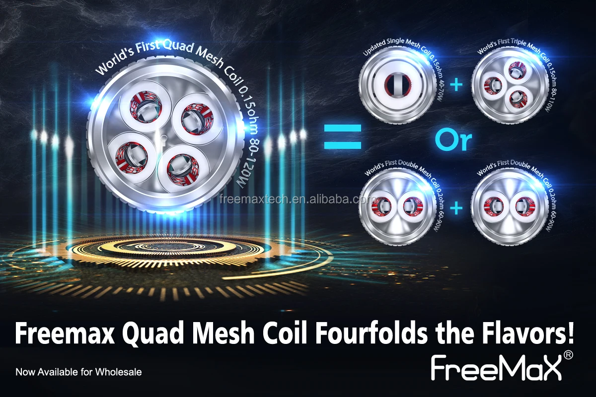 New original and in stock Status Freemax Mesh Coil Single/Double/Triple/Quad SS316 Replacement Coil Wholesale