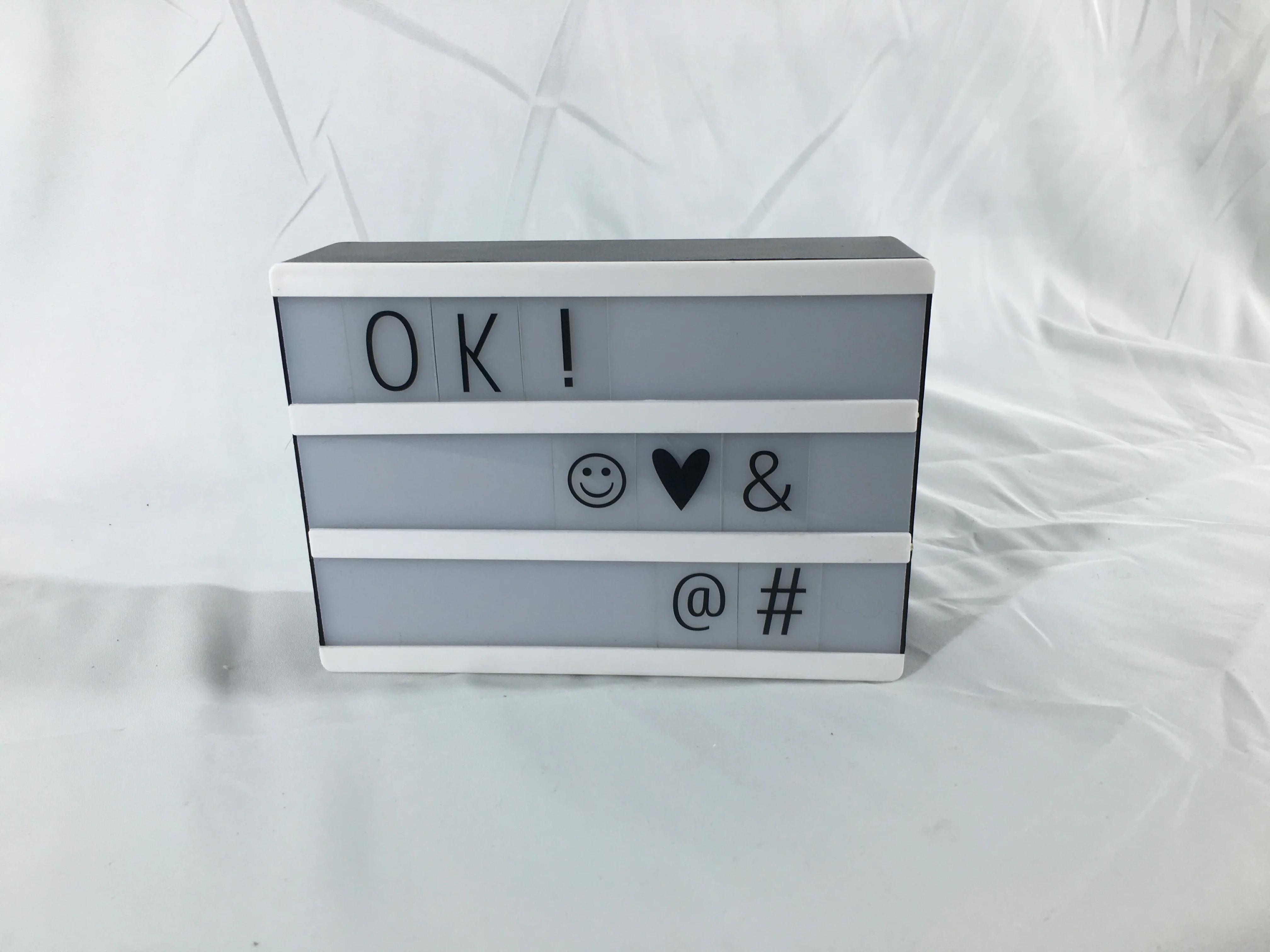 
DIY A6 holiday cinema lightbox cinematic led lights box with letters for advertisement 