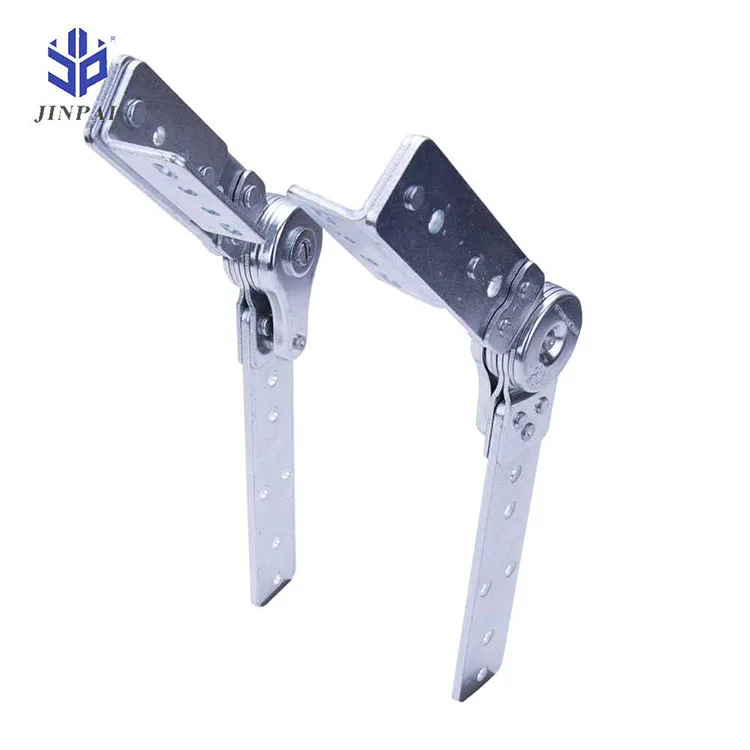 Jinpai 90-180 degrees 6 gears sofa adjustable headrest spring back hinge mechanism concealed hinge sofa headrest mechanism