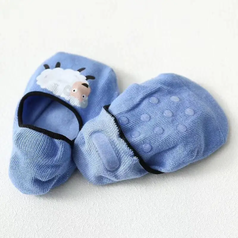 
Wholesale 3-pack Non-slip Invisible Slip-on Toddler Baby Kids Barefoot Slipper Socks 