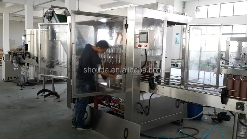
GMP standard automatic fruit jam/hot sauce/ketchup/tomato paste bottle filling machine 