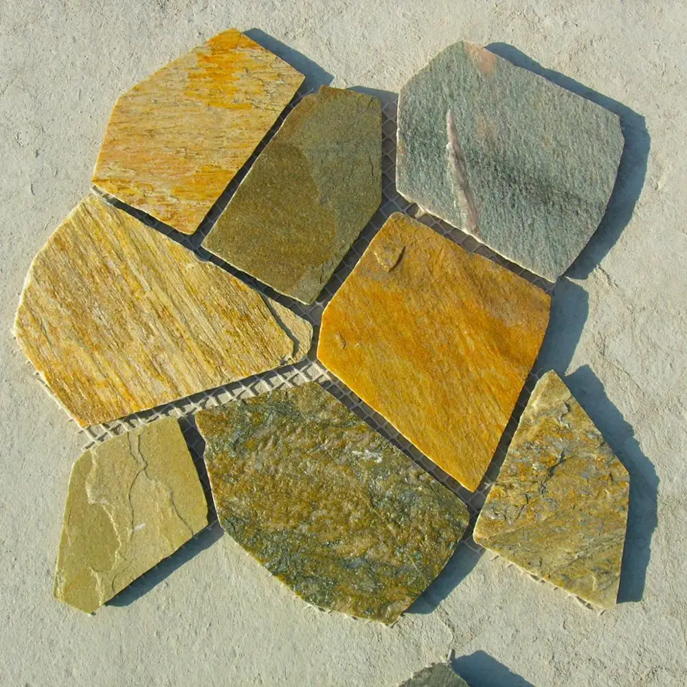 
Rust Slate covering Flooring flagstone Natural Stone Tiles FM-GB20 