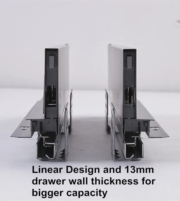 
Cossla Soft Closing Double Wall Drawer Slide Slim Metal Drawer Box 
