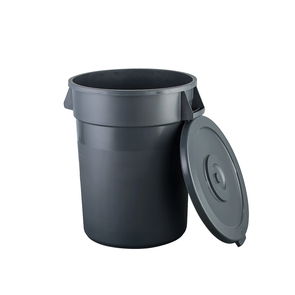Wholesale 80 liter 20 gallon plastic round trash can