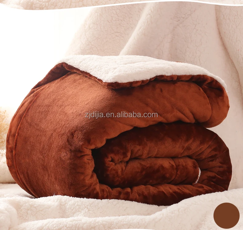 OEM order 100 polyester cheap wool blankets