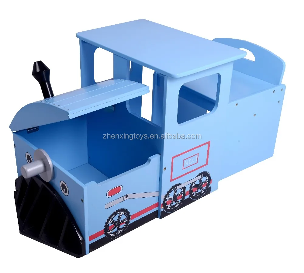 Train design wooden kids table and chair set