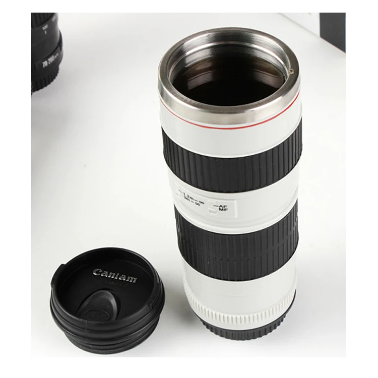Good Selling Factory Wholesale Caniam 70-200 Stainless Steel Camera Lens Water Drink Bottle