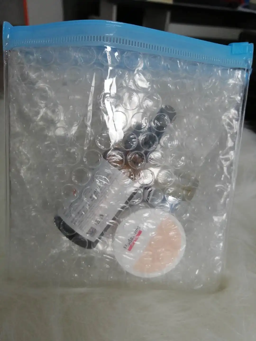 
Inflatable plastic air cushion bag filling packaging with ziplock 