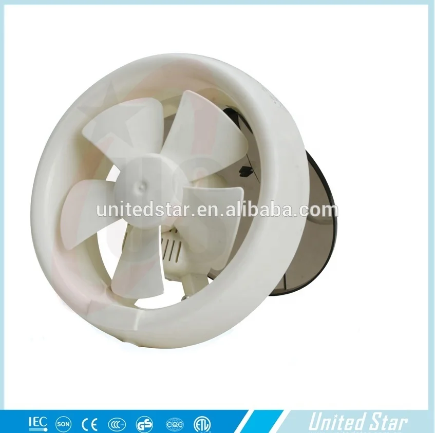 Home Using Plastic Body 3 Blade 12 Inch Wall Mounted Exhaust Fan