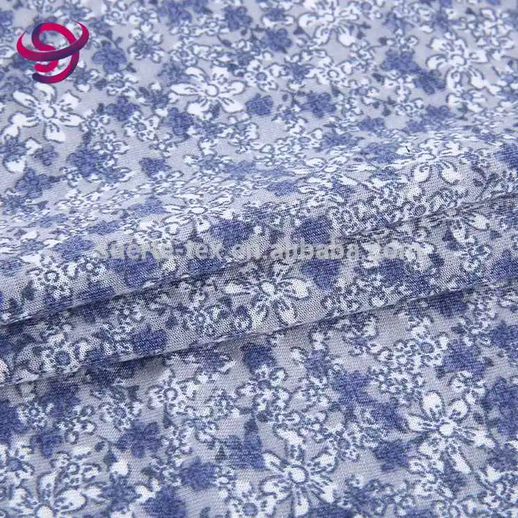 Factories price indonesia printed 100% combed cotton jersey knit fabric