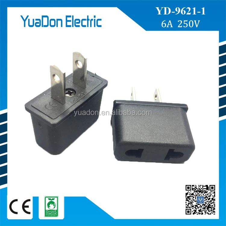 Оптовые универсальный адаптер путешествия США/ЕС США Путешествия Адаптер