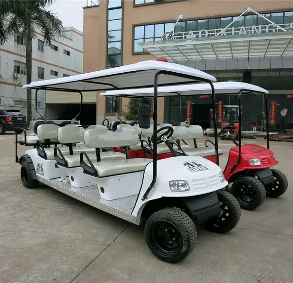 8 person electric sightseeing cart  tourist shuttle  bus passenger reception vehicles