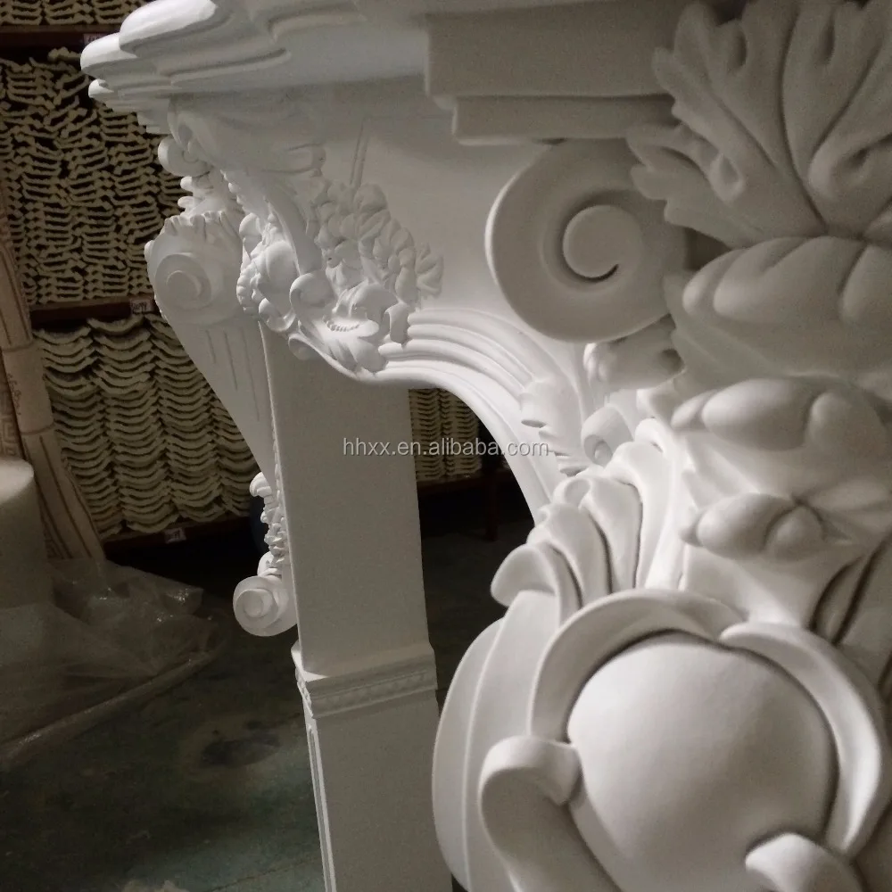 Wholesale High Quality Customized Fireproof PU Fireplace Mantel