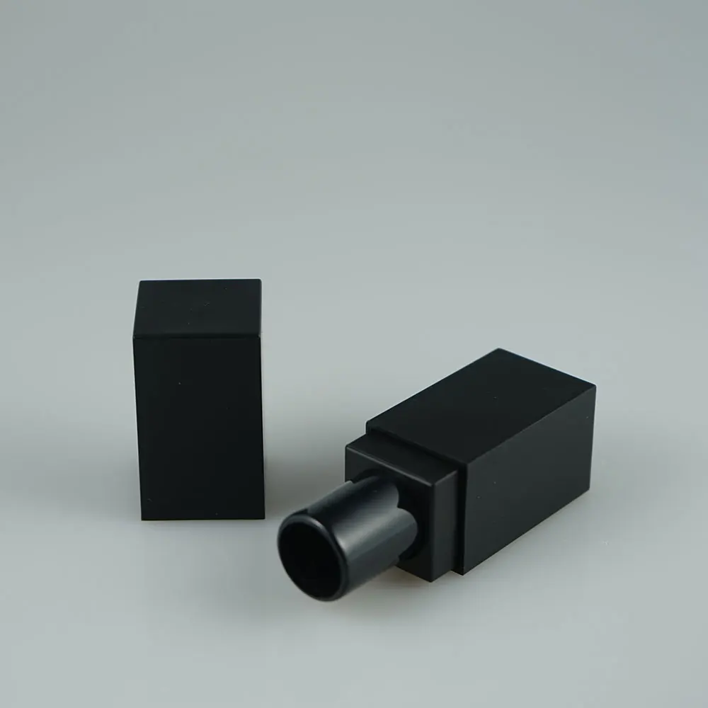Trade assurance black 5g square lipstick tube / matte lipstick container /  lip balm tube