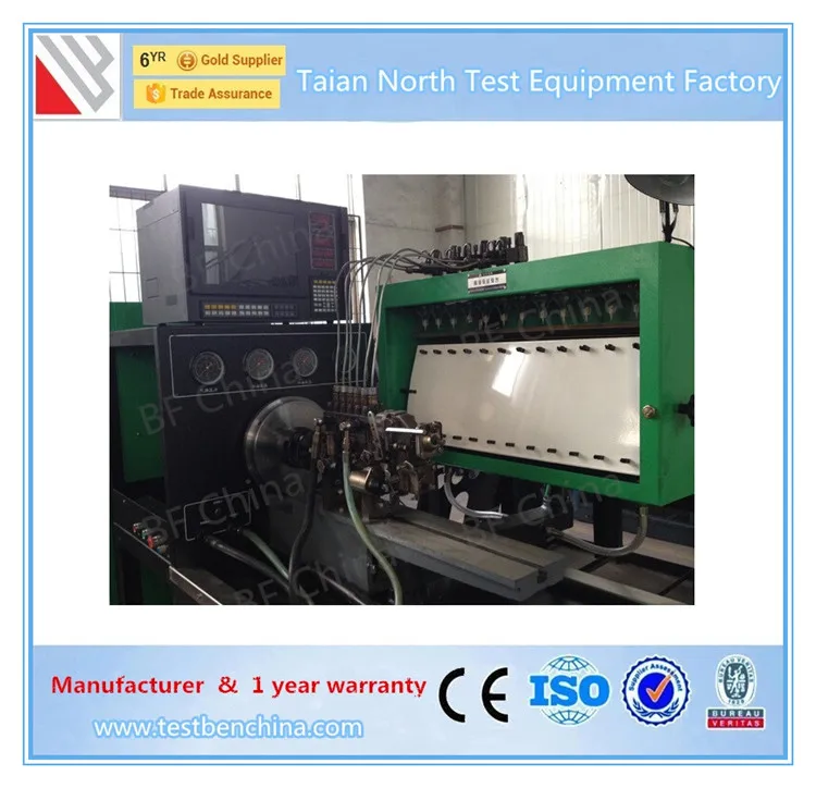 12PSB-BFB diesel fuel pump calibration machine with a free nozzle tester