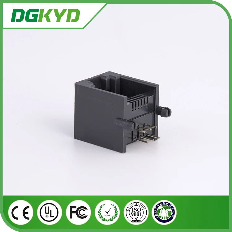 Китай, DGKYD55211166IWE1DY1, Панельное крепление rj11, телефонный разъем