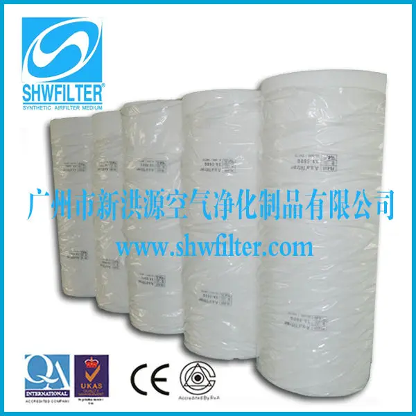 EU5 ceiling air filter SP-600G for spray paint booth