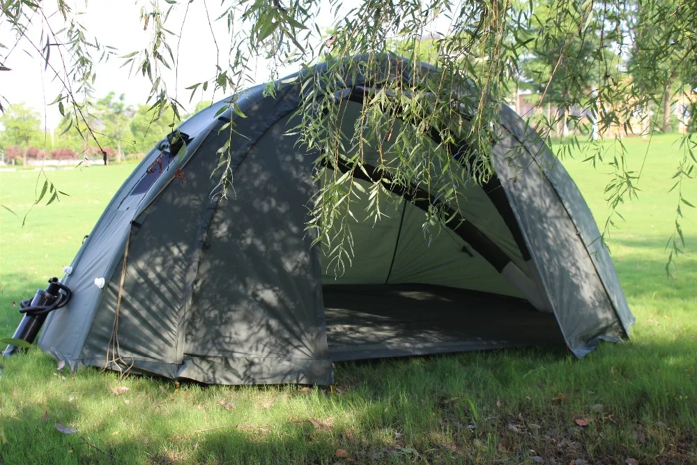 Canvas Pop Up Cube Ice Carp Fishing Tent Bivvy for Carp Fishing