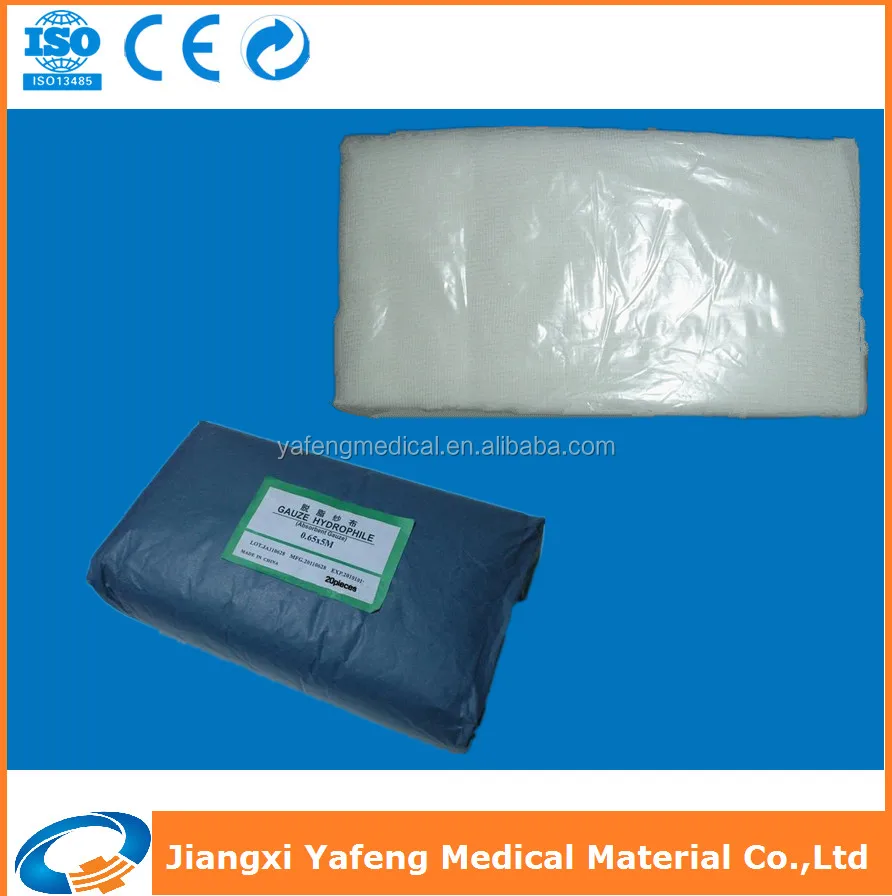 
100% cotton medical surgical zigzag gauze with CE & ISO 13485 