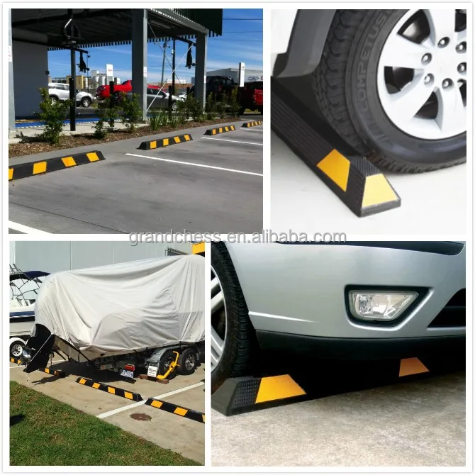 
Grandchess 55cm Durable 2 Sides Reflective Rubber parking block 