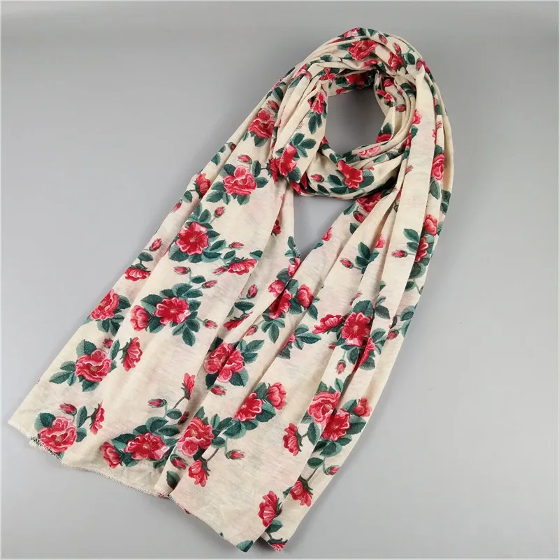 wholesale small order stock jersey print scarf women fashion muslim hijab