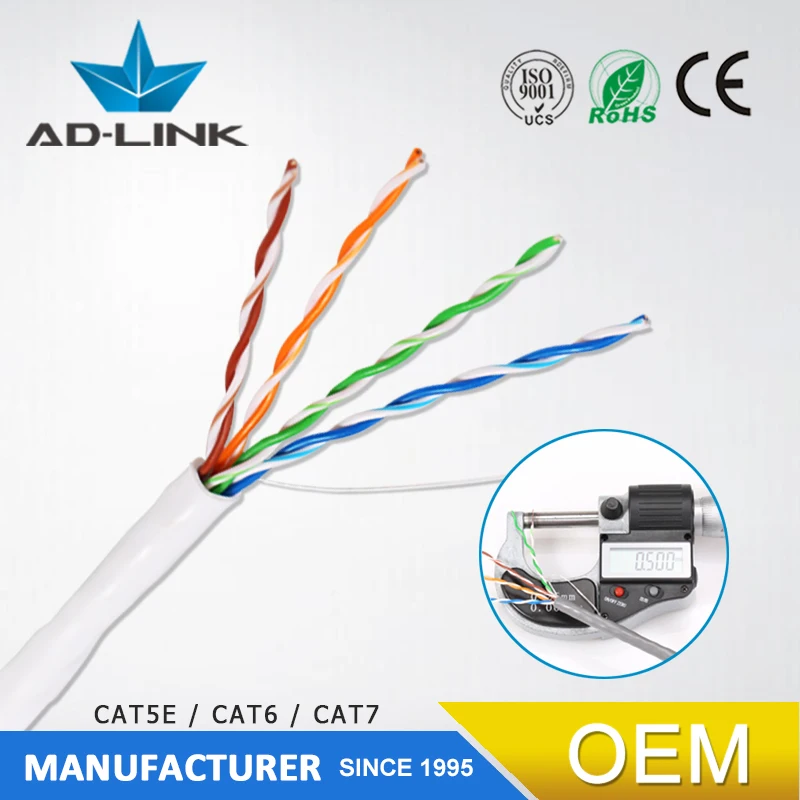 Высококачественный кабель UTP FTP STP SSTP 22 awg cat5e UTP lan 305, метры в рулоне