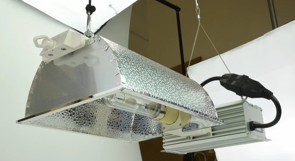 315w Ceramic Metal Halide  Plant Grow Light Hood Fixture System With DE Socket for greenhouse and hydroponics