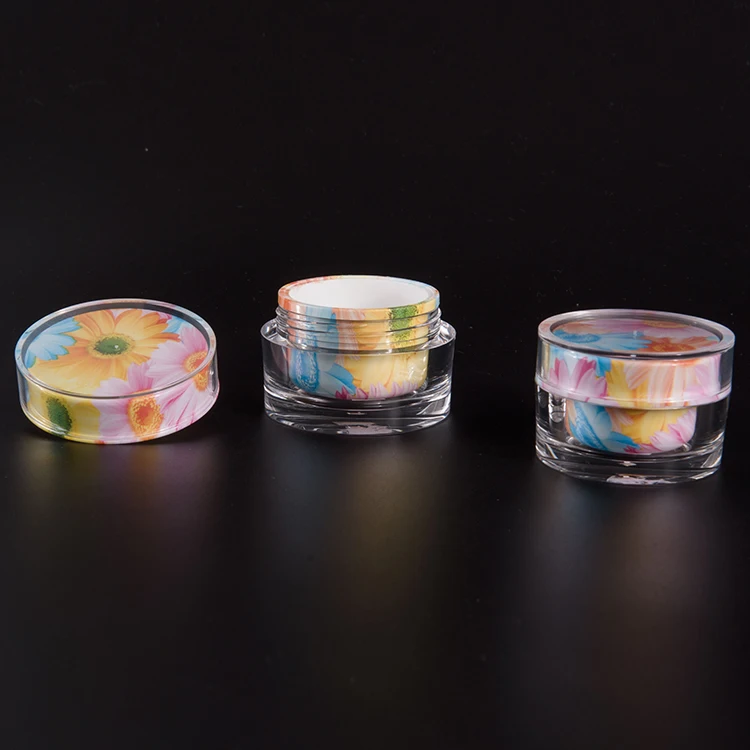 Косметическая упаковка из АБС-акрила As Pp, пустая акриловая банка для крема 2 унции, баночка для крема для лица 50 г 30 г, роскошная пластиковая акриловая баночка для крема