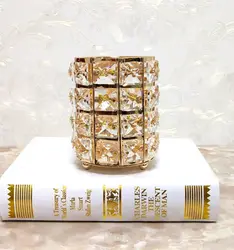 Crystal makeup brush holder Diamond Rhinestone Nail Art brush Rest case