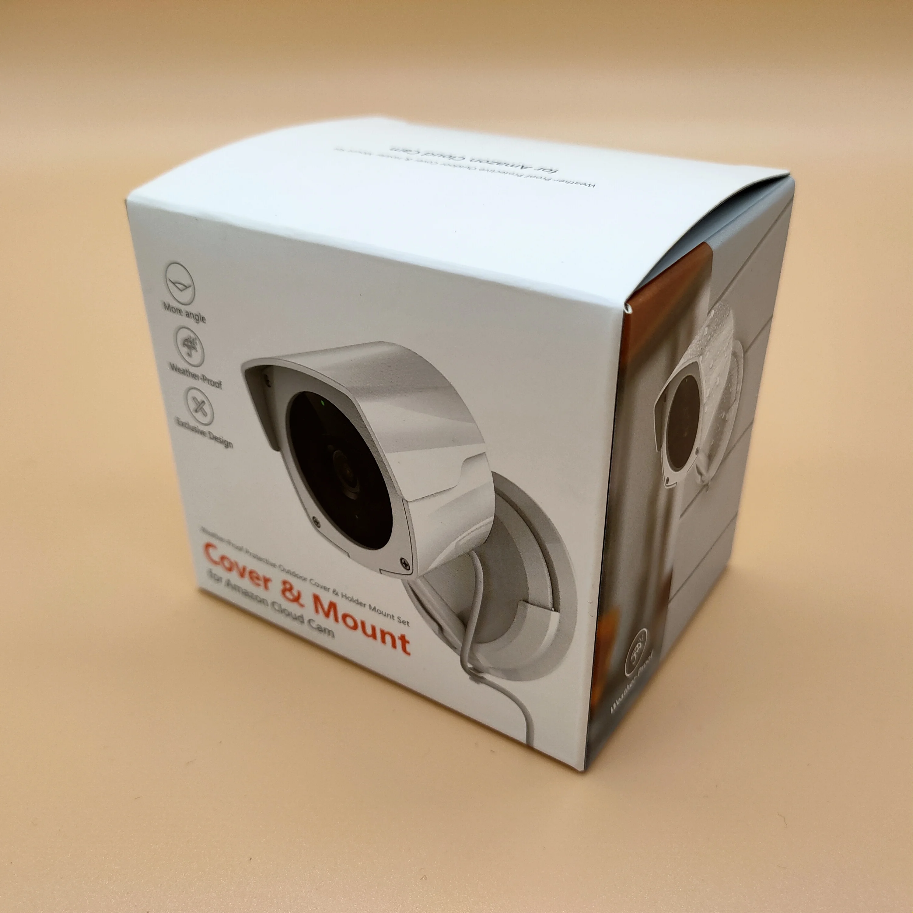 custom rigid sturdy white matte box packaging security camera surveillance camera CCTV  packaging box with logo printed